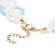 Opale et graine de verre braded anneau wrap colliers de perles pour les femmes NJEW-JN03946-5