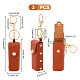 WADORN 2pcs Chapstick Keychain Holder AJEW-WH0270-45E-2