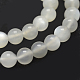 Naturelles perles pierre de lune blanc brins G-P335-04-10mm-3