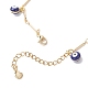 Браслеты с подвесками из латуни и эмали BJEW-JB12308-6