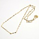 Brass Chain Necklaces MAK-P003-24G-2