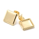 Латунь серьги EJEW-B035-14KCG-2
