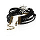 Great Valentines Day Gifts for Men Multi-Strand Imitation Leather Infinity Bracelets BJEW-PJB802-3