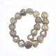 Natural Grey Agate Beads Strands G-S357-E01-08-2
