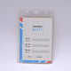 Les détenteurs de cartes de badges en plastique X-AJEW-R038-01-2