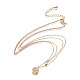 Brass Tiered Necklaces NJEW-JN02384-03-1