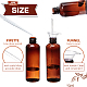 Benecreat 12 confezione da 100 ml flacone spray in plastica per nebulizzazione fine in plastica color ambra con tappi neri DIY-BC0001-06B-4