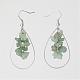 Natural Gemstone Dangle Earrings EJEW-JE02105-2