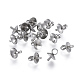 201 Stainless Steel Cup Pearl Peg Bails Pin Pendants STAS-E030-5-3