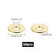 UNICRAFTALE about 50pcs 2.5mm Gold Donut Spacer Beads Metal Loose Beads 6.5mm Diameter Stainless Steel Bead Metal Spacers for Jewelry Making Findings DIY STAS-UN0008-28G-4