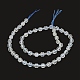 Brins de perles de topaze blanche naturelle G-O201B-30-2