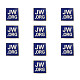 ブリキ鉄安全ブローチ  エナメルピン  宗教  正方形  ゴールドカラー  25x25mm JEWB-WH0009-07-2