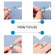 Unicraftale diy набор для изготовления плоских круглых колец на палец DIY-UN0003-45-6
