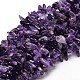 Natural Amethyst Chip Beads Strands X-G-E271-11-1