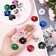 GORGECRAFT 20PCS 30mm Sequin Flowers Beading Applique 10 Colors Crystal Beaded Sewing on Cloth Patches Rhinestones Garment Accessory DIY for Clothes Bag Shoes Wedding Dress Headband Craft Decor DIY-GF0007-07-3