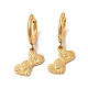 Boucles d'oreilles pendantes en forme de cœur avec strass en cristal et pendentif en forme d'arbre SJEW-P002-06G-2
