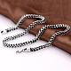 316L Surgical Stainless Steel Curb Chain Twisted Chain Necklaces For Men NJEW-BB01184-4