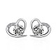 925 Sterling Silber Ohrstecker EJEW-BB43886-A-1