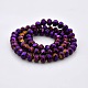 Full Plated Faceted Rondelle Glass Beads Strands GLAA-A024E-FP03-2