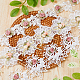 DICOSMETIC 3 Yards 3 Styles Polyester Handmade Flower Lace Ribbons OCOR-DC0001-01-5