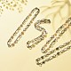 304 collier chaîne à maillons ovales et anneau en acier inoxydable avec perle naturelle perlée pour femme NJEW-JN03873-3