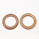 Fornituras de la joya de madera de coco anillos que unen COCO-O006B-04-2