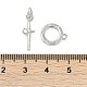 Латунные застежки-молнии из прозрачного кубического циркония KK-K391-14P-4
