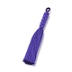ナイロンタッセルビッグサイズペンダントトップ  青紫色  90~100x7mm  穴：3x2mm FIND-L010-A06-1