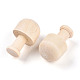 Незаконченные деревянные грибные украшения WOOD-T032-10-2