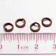 90pcs anillos de latón de color salto de cobre rojo X-JRC6MM-R-3