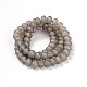 Pearl Luster Plated Faceted Rondelle Glass Beads Strands EGLA-J054-12x10mm-PL01-2