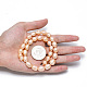 Perle coltivate d'acqua dolce perla naturale PEAR-D095-03-6