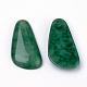 Pendants de pierre gemme de jade verts naturels G-R160-01-3