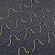 Benecreat 100 шт. 18k позолоченные французские серьги-крючки с петлей висячие серьги для изготовления серег своими руками KK-BC0005-09G-9