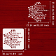 ペット中空アウト図面絵画ステンシル  DIYスクラップブック用  フォトアルバム  雪の結晶模様  30x30cm DIY-WH0391-0483-2
