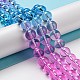 Dyed & Heated Synthetic Quartz Beads Strands G-P502-01C-02-3