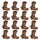 Fingerinspire 16 個カウボーイブーツアイロン接着パッチ 3.2x2.8 インチコンピュータ刺繍ウエスタンロングブーツアップリケ不織布衣類ジーンズ用パッチ  コー​​ト  バッグ  帽子  靴の装飾 PATC-FG0001-13-1