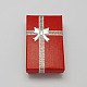 Valentines Tag Frau Geschenke Pakete Karton Schmuck-Set-Boxen mit Bowknot und Schwamm im Inneren CBOX-R013-1-1