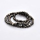 Full Black Plated Glass Faceted Flat Round Beads Strands EGLA-A033-4mm-FP03-2