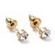 Ring & Triangle & Round & Heart Crystal Rhinestone Stud Earrings Set EJEW-D277-05G-2
