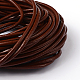 2.5mm Chocolate Color Cowhide Leather Beading Cords X-WL-A001-2-3