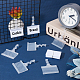 Rectangle Reusable Plastic Shelf Label Holders ODIS-WH0043-56A-4