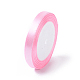 Ruban de sensibilisation rose pour le cancer du sein faisant des matériaux Ruban de satin de 3/8 pouce (10 mm) pour la décoration de mariage d'emballage de cadeau de ceinture X-RC10mmY004-1