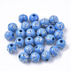 Perles acryliques plaquées PACR-Q113-10I-1