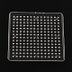 5x5mmDIYヒューズビーズに使用正方形ABCプラスチックペグボード  透明  79x79x5mm X-DIY-Q009-10-2