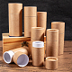Benecreat 12 unids 20 ml burlywood tubos de cartón kraft envases redondos de papel kraft para lápices carrito de té café artesanía cosmética embalaje de regalo CBOX-BC0001-26B-A-7