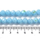 Chapelets de perles en verre opaques EGLA-A035-P8mm-L08-4