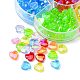 280 pièces 7 couleurs perles acryliques transparentes écologiques TACR-CJ0001-58-4