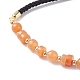 Synthetic & Natural Mixed Stone Beads Slider Bracelets Set BJEW-JB07290-4