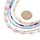 Juego de collares con cuentas de semillas de vidrio y perlas naturales de 4 Uds. 4 estilos NJEW-JN04080-5